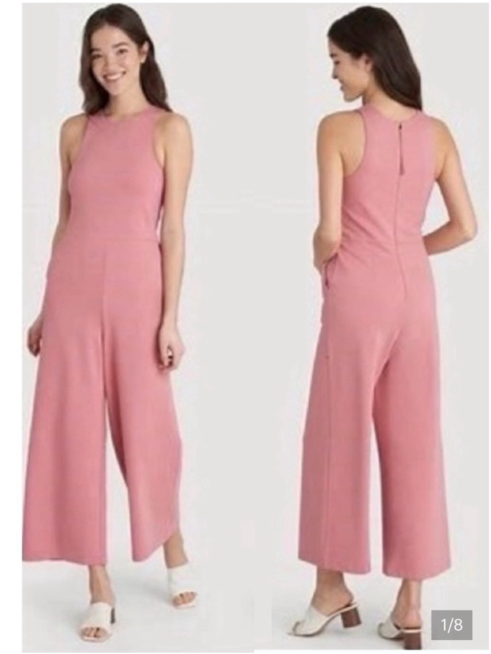 Kit and Ace Sleeveless Wide-Leg Jumpsuit in Black